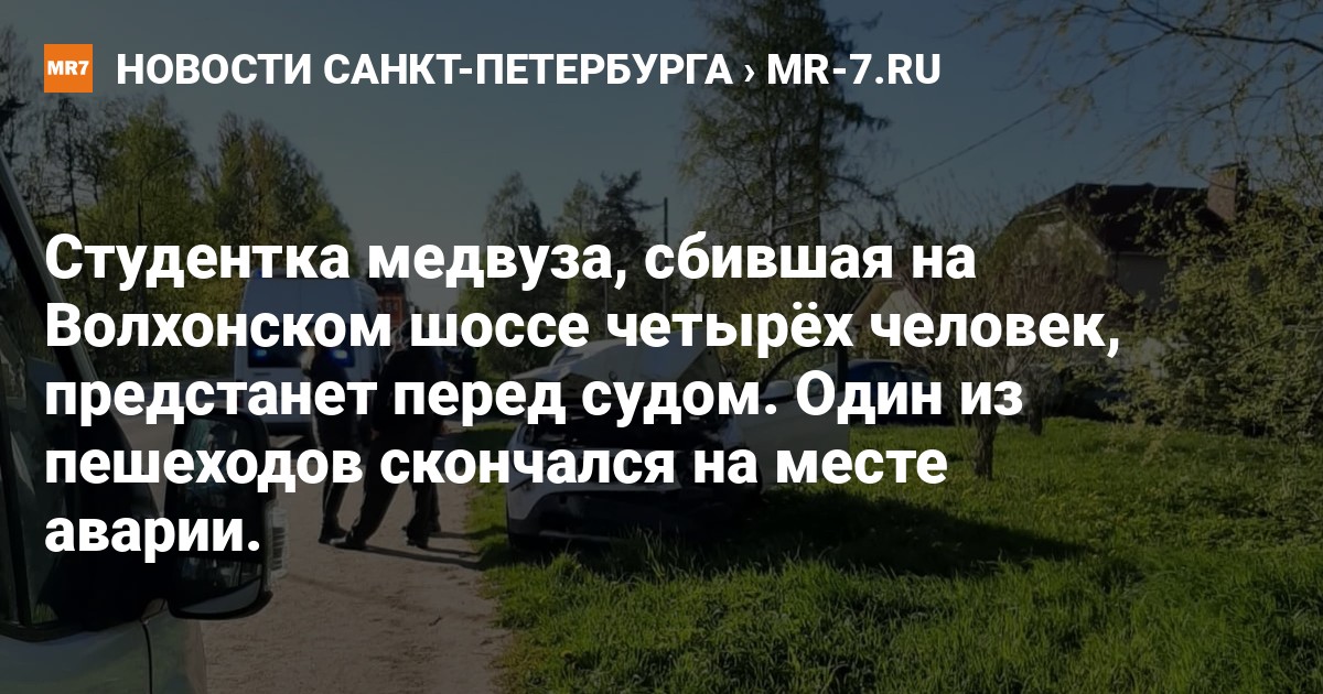 Студентка медвуза, сбившая на Волхонском шоссе четырёх человек