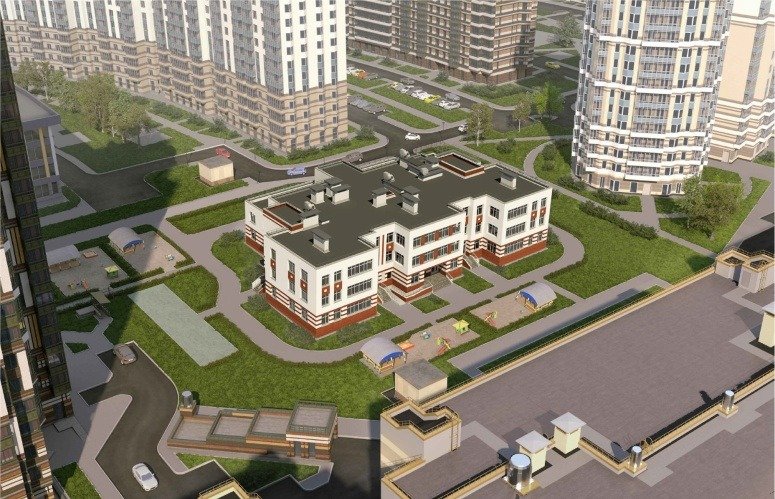 Детсад в Приморском районе. Рендер: комстрой Петербурга