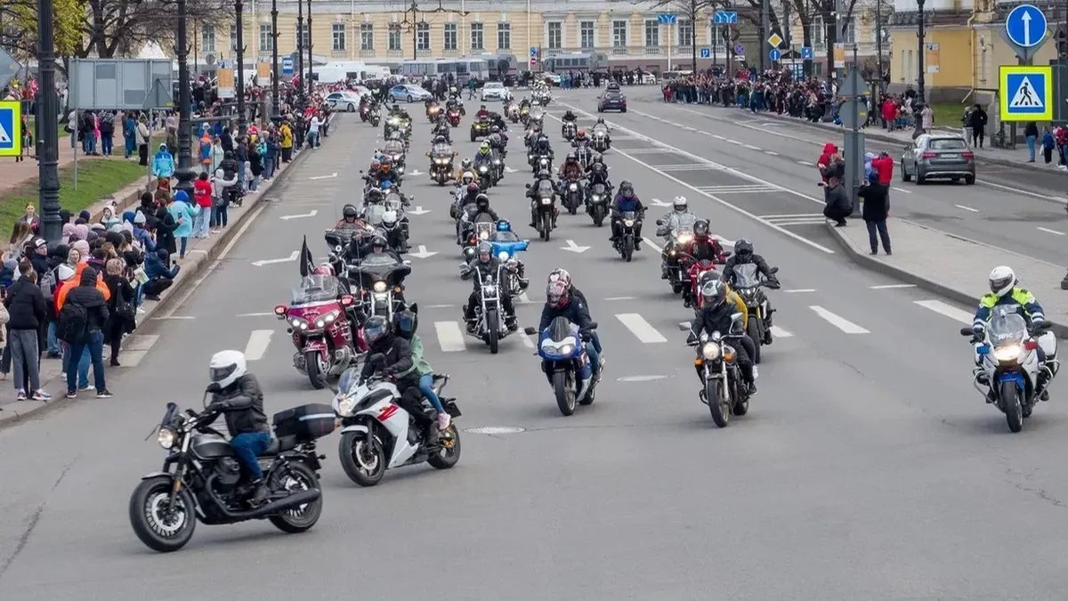 Мотосезон в Петербурге начнётся с 4 мая