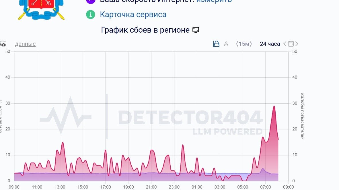 Скриншот с сайта detector404.ru