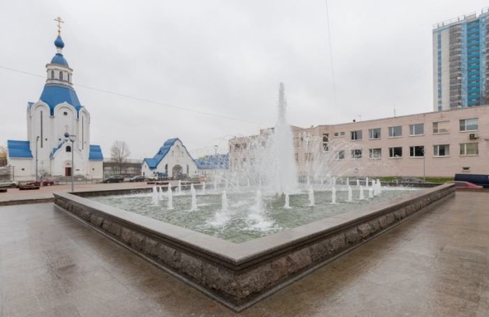 В сквере Николая Ивасюка в Шушарах реконструировали фонтан