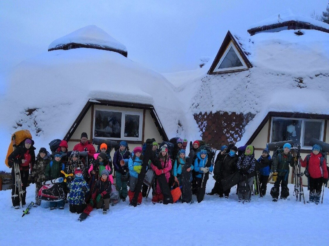Лыжные сборы «Скифа» в Карелию, 2018—2019. Фото: страница Ульяны Лебедевой в соцсети «ВКонтакте»
