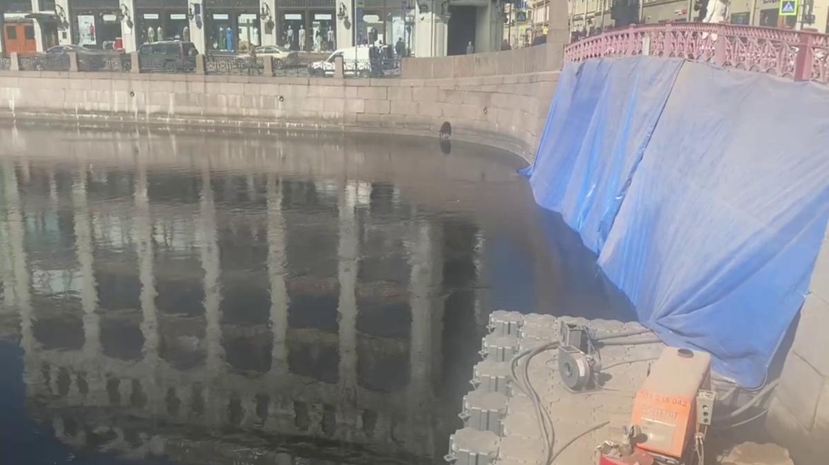 Росприроднадзор заинтересовался загрязнением Мойки при ремонте набережной