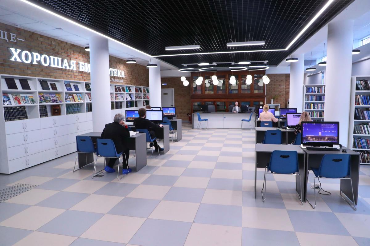 Библиотека имени Белинского. Фото: пресс-служба Смольного