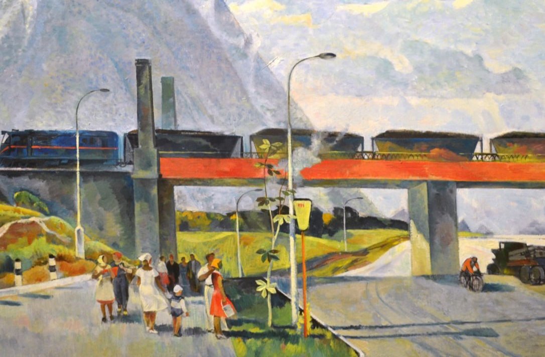 Картина «Юность Донбасса» Бориса Вакса. Фото: правительство Петербурга