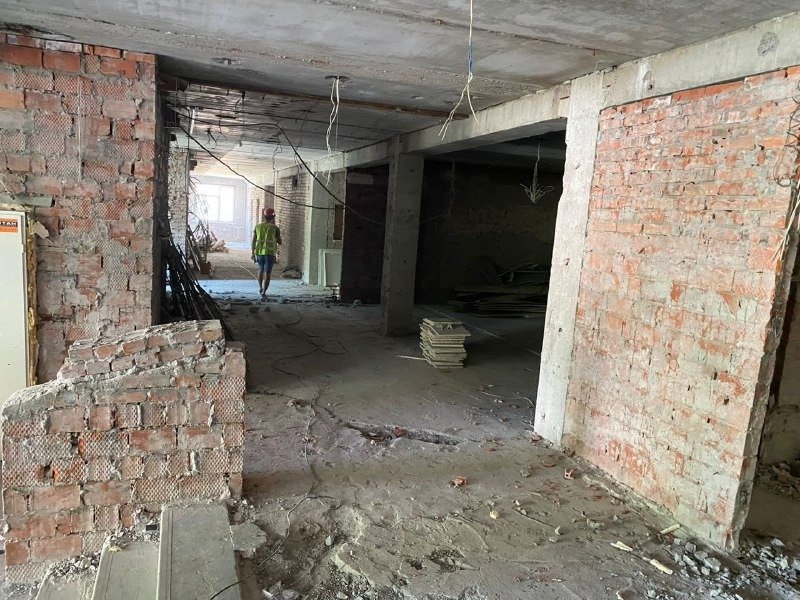 Ремонт в поликлинике № 112. Фото: пресс-служба комитета по здравоохранению Петербурга