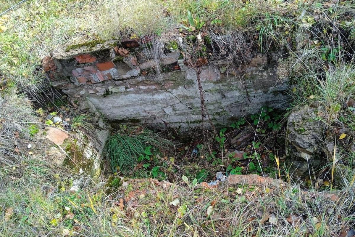 Остатки фундамента овощехранилища. Фото: жители Сиверского