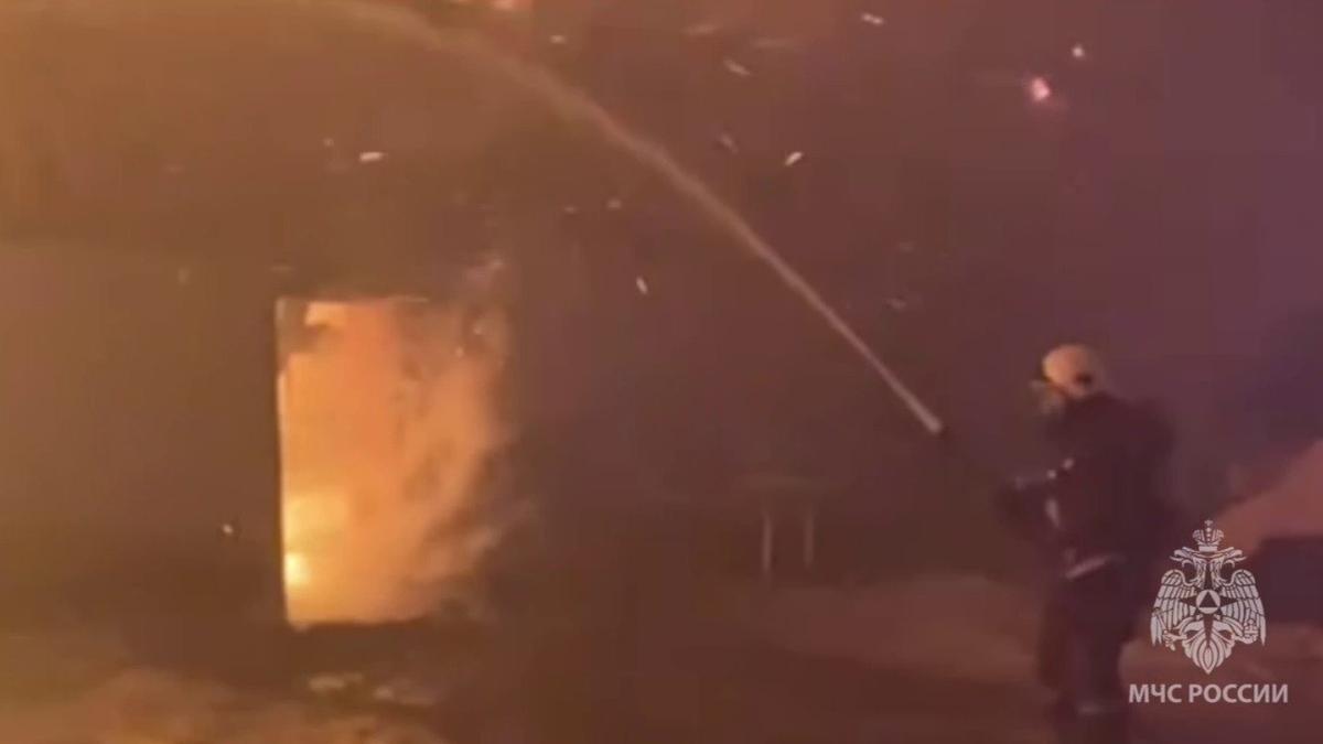 Скриншот видео: МЧС Ленобласти