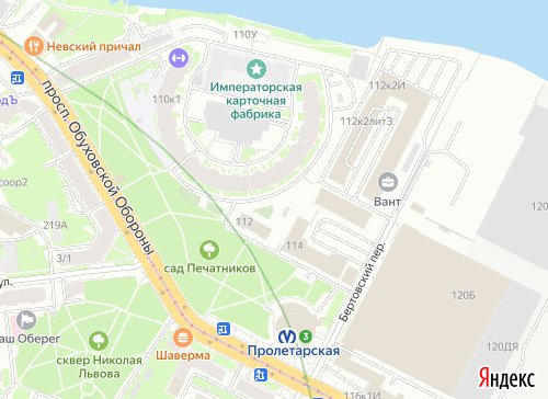 Схема: «Яндекс.Карты»