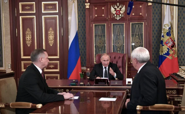 Полтавченко и Путин, отставка 3 октября 2018 года, фото: kremlin.ru 3