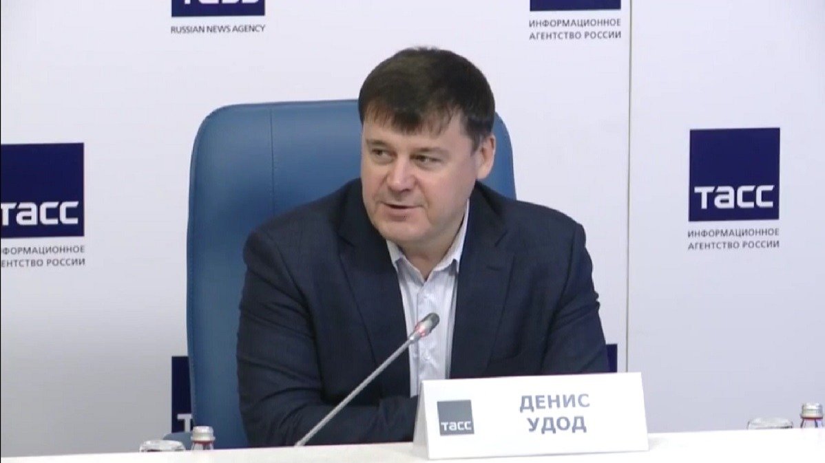 Скриншот трансляции из пресс-центра ТАСС