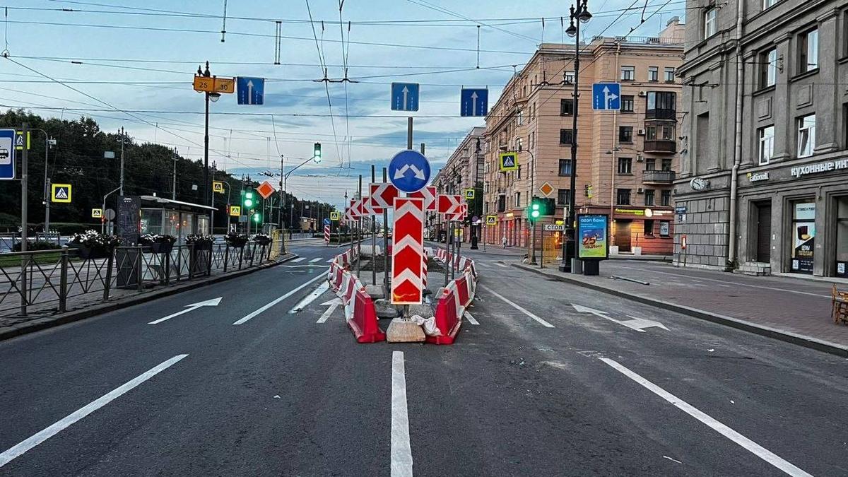 Движение по Московскому проспекту полностью восстановят днём 9 августа