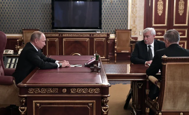 Полтавченко и Путин, отставка 3 октября 2018 года, фото: kremlin.ru 4