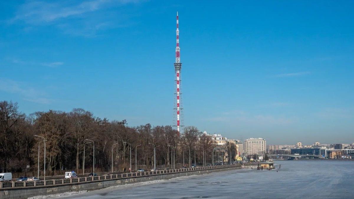 Телебашня Петербурга окрасится в цвета ленты Ленинградской Победы