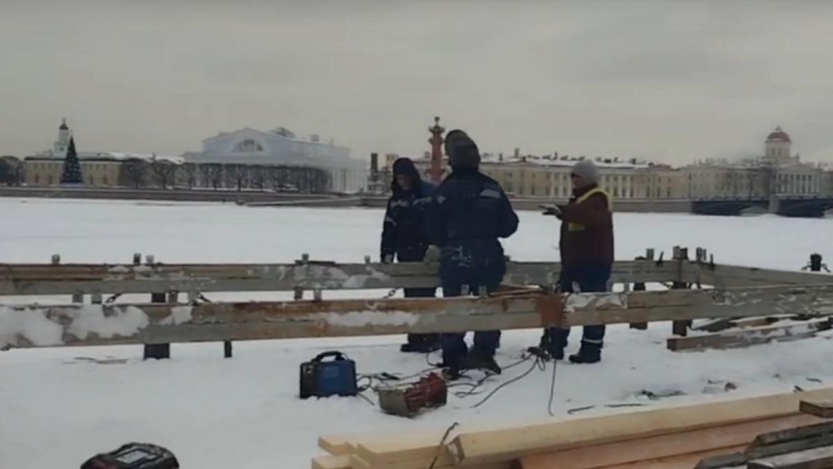 Скриншот видео: «Крещенский праздник и крещенская иордань»