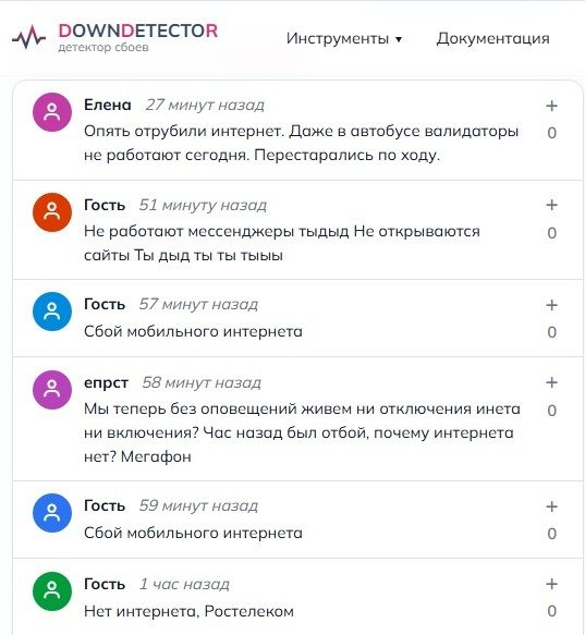 Скриншот с сайта Detector404.ru