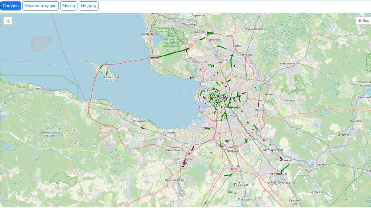 Петербуржцы смогут отслеживать дорожные ограничения в онлайн-режиме