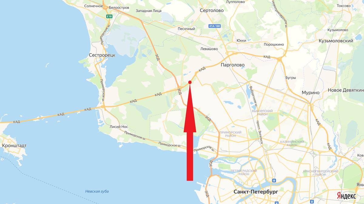 Движение по КАД между ЗСД и Парашютной улицей перекроют ночью на 29 января