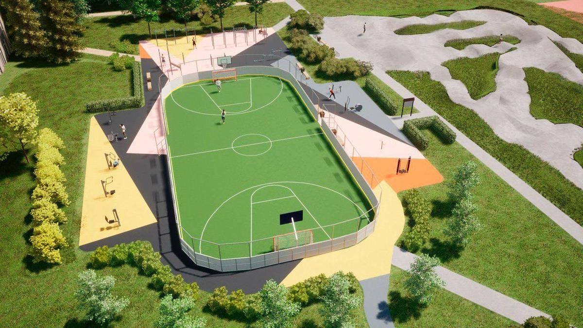 Новая спортивная площадка появится в Красногвардейском районе в 2025 году