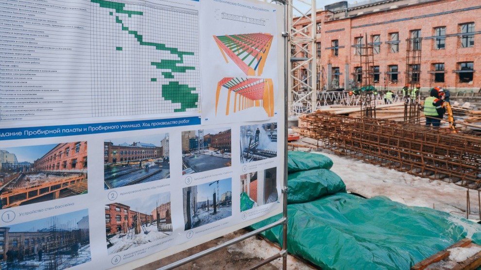 Спорткомплекс имени Александра Соколова на канале Грибоедова сдадут до конца 2025 года