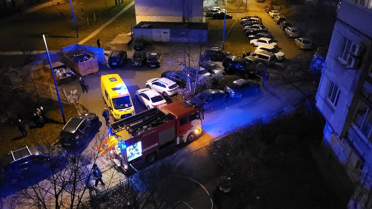 Пожар в Московском районе Фото: предоставлено читателями
