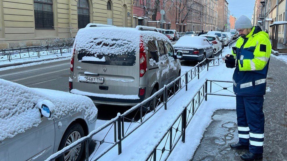 Нарушители платной парковки в центре Петербурга за год заплатили 1,2 млрд рублей штрафов