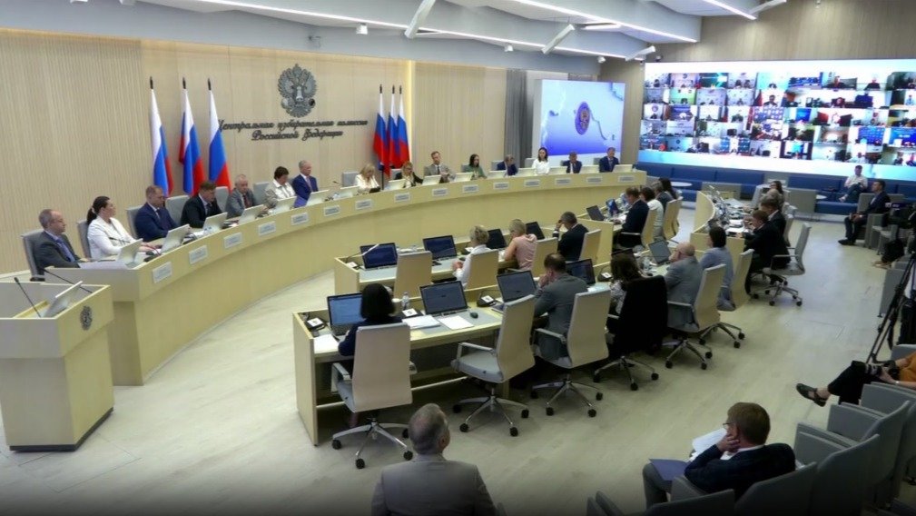 Скриншот трансляции заседания ЦИК