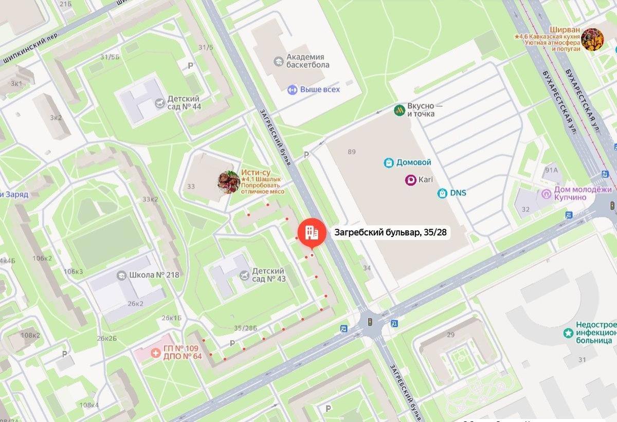 Схема: «Яндекс.Карты»