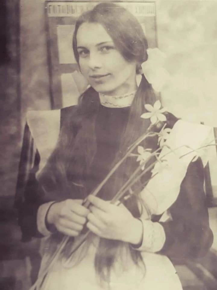 Елена Бабич. 1977 год. Фото из личного архива.