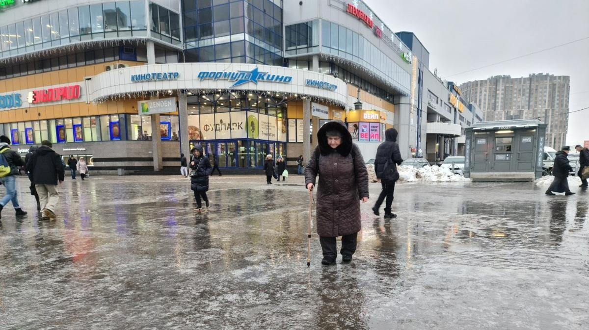 Циклон Franziska покрыл Петербург слоем глазури