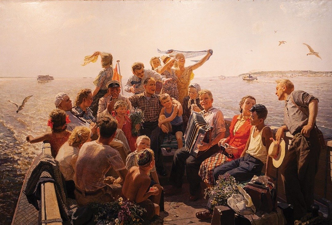 Алексей Варламов «По Волге широкой». Изображение предоставлено музеем