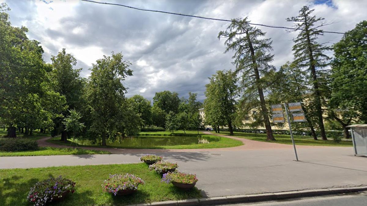Голицынский сад в Петергофе. Скриншот: GoogleMaps