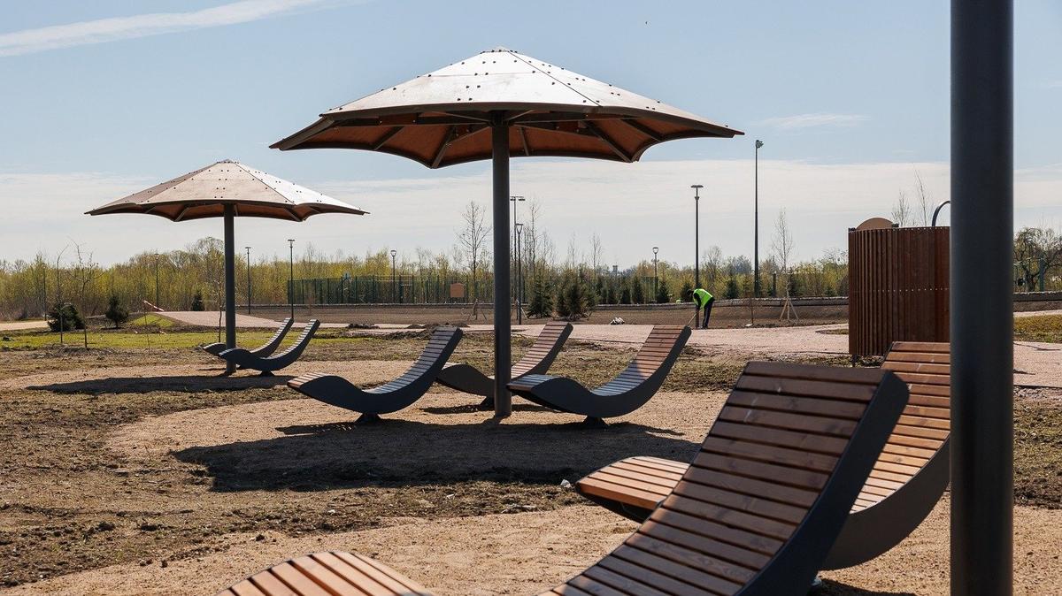 Благоустройство в посёлке Стрельна. Фото: страница главы администрации Петродворцового района Дмирий Попов «ВКонтакте»