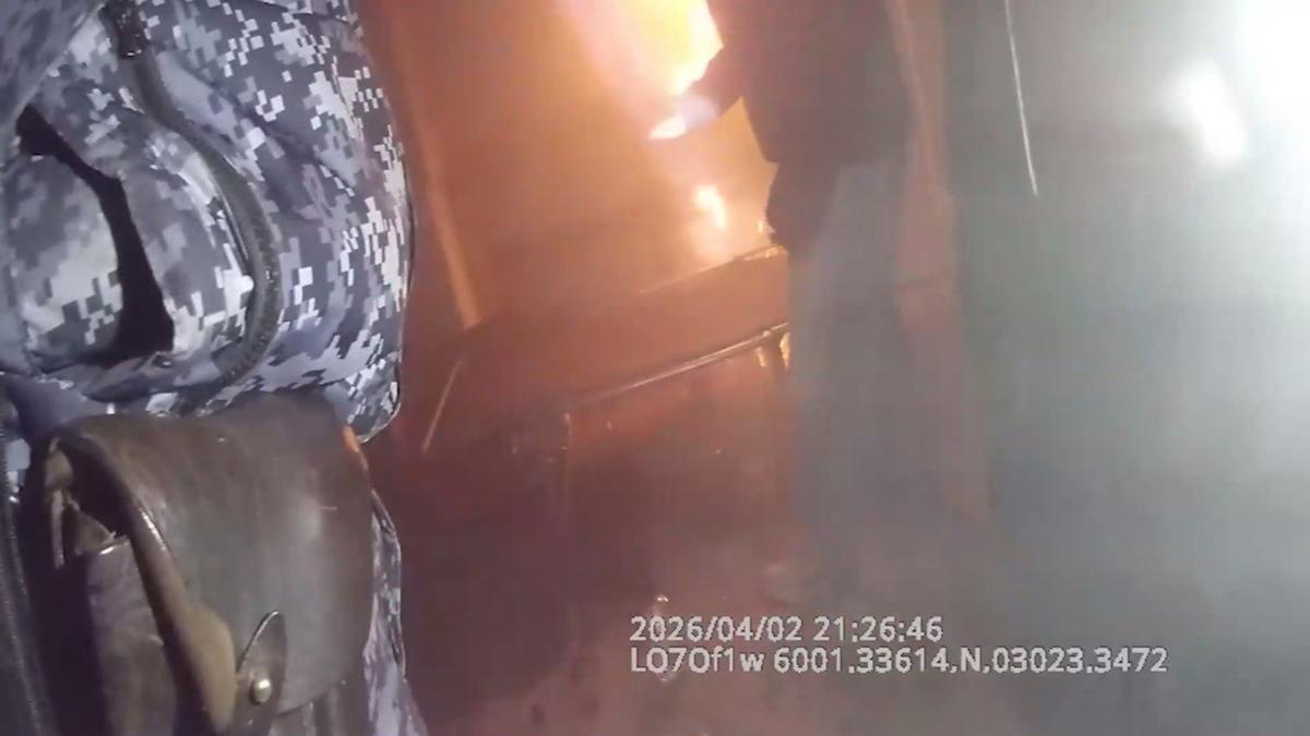 Скриншот видео: Росгвардия Петербурга