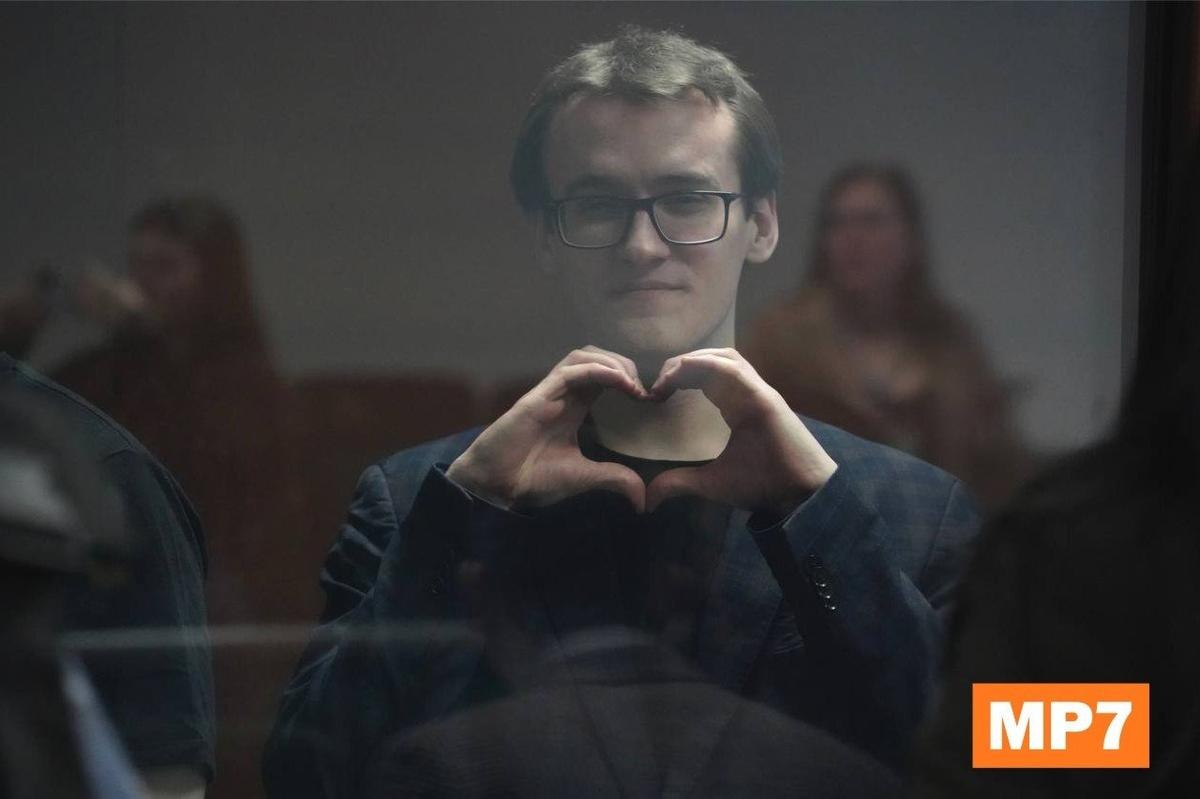 Павел Синельников** на оглашении приговора. Фото: Павел Борисенко / МР7