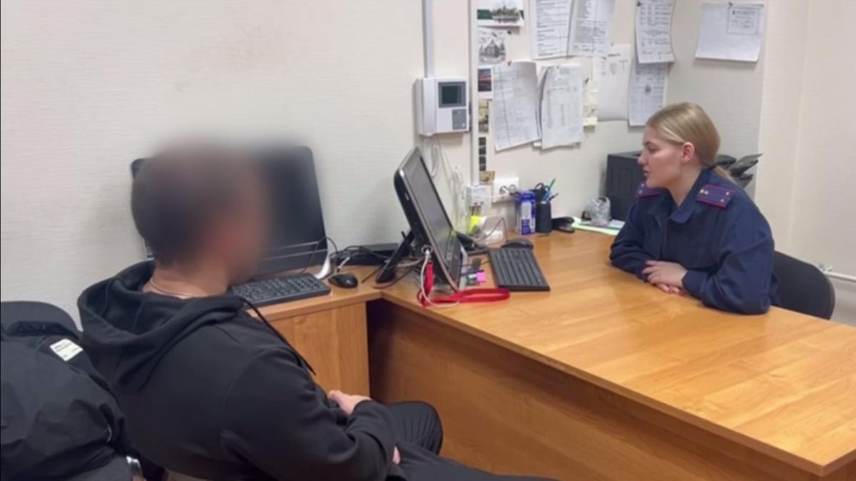 Скриншот видео: следственный комитет Петербурга