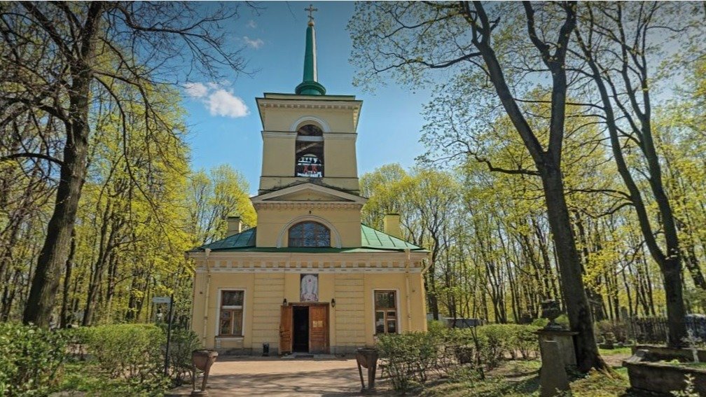 Литераторские мостки Волковского кладбища. Изображение: «Яндекс.Панорамы»