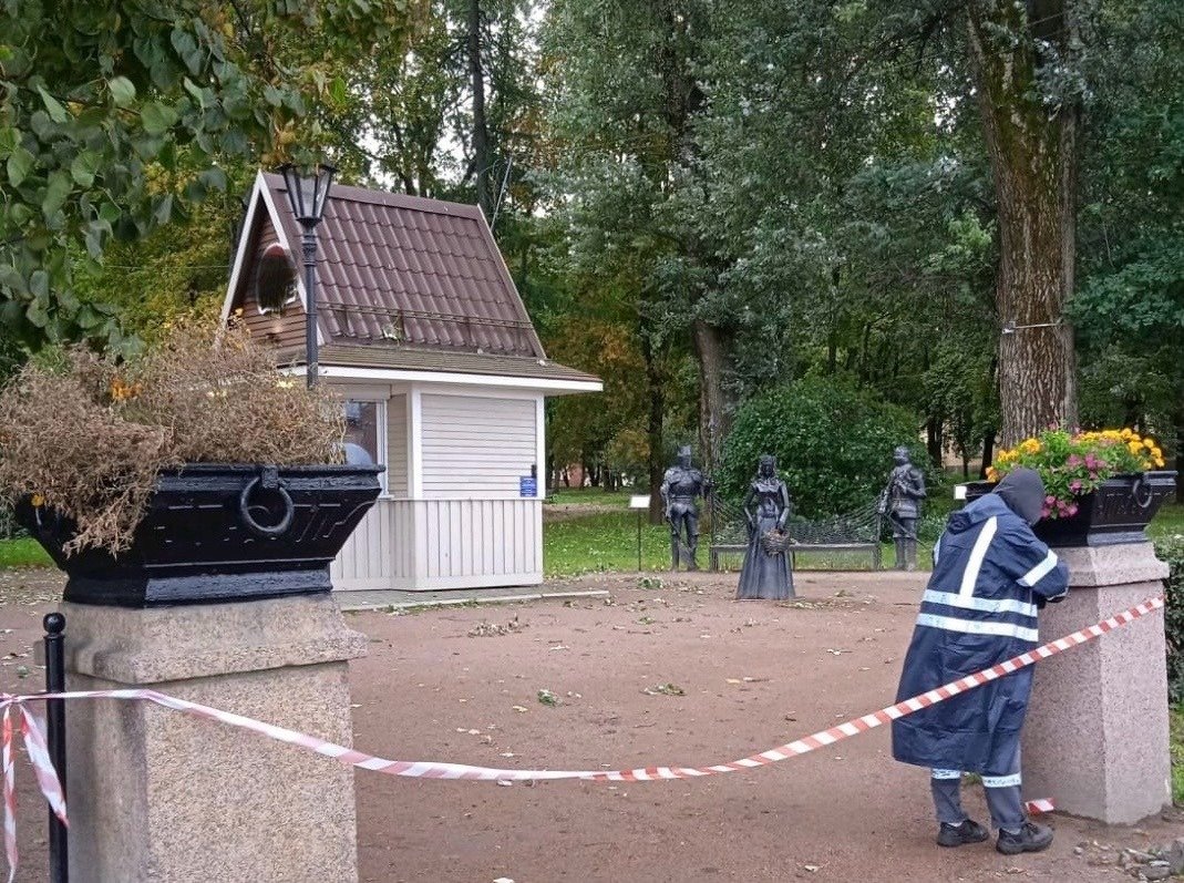 Закрытие парка Ленина в Выборге. Фото: администрация Выборгского района Ленобласти