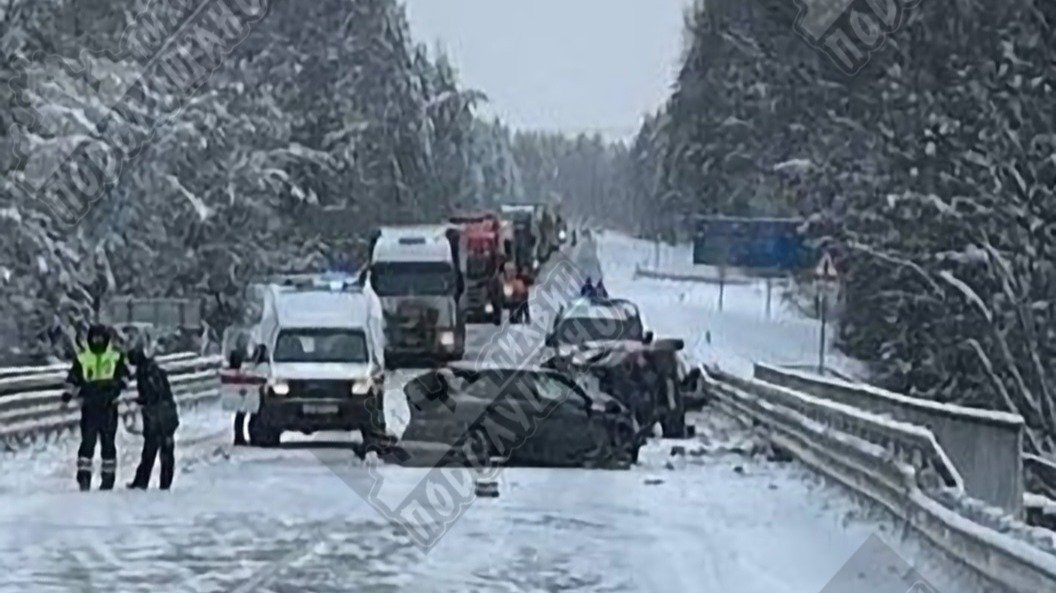 На трассе под Тихвином погиб водитель иномарки