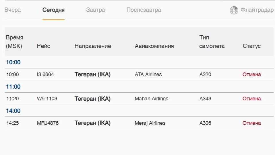 Скриншот сайта аэропорта Пулково: https://pulkovoairport.ru