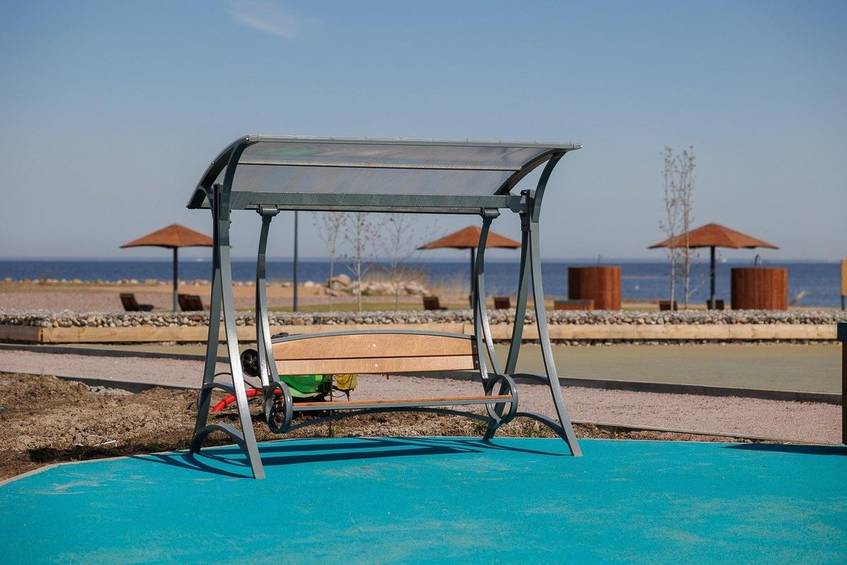 Благоустройство в посёлке Стрельна. Фото: страница главы администрации Петродворцового района Дмирий Попов «ВКонтакте»