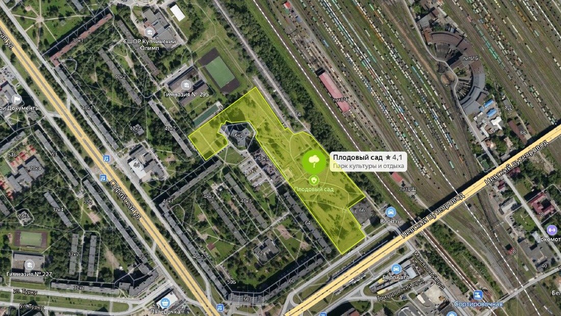 Карта: пресс-служба администрации Фрунзенского района Петербурга