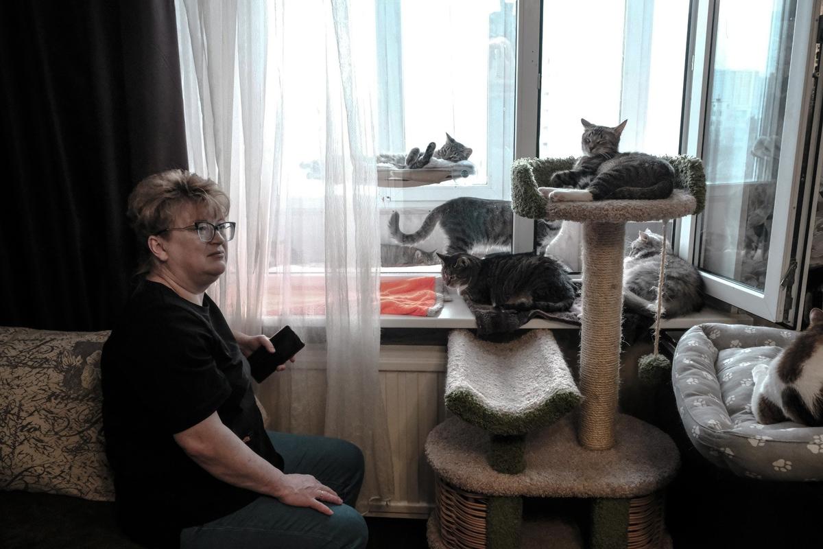 Вера и её кошки. Фото: Ольга Матвеева