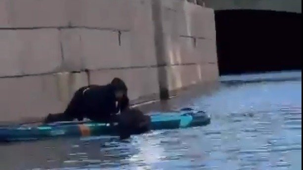 Скриншот видео ГУ Росгвардии по Петербургу