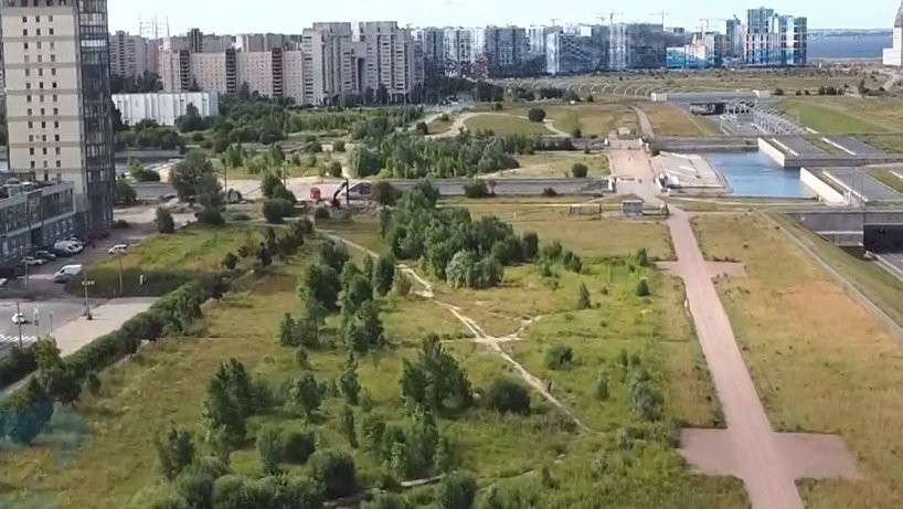 В будущем Линейном парке появится пешеходный фонтан
