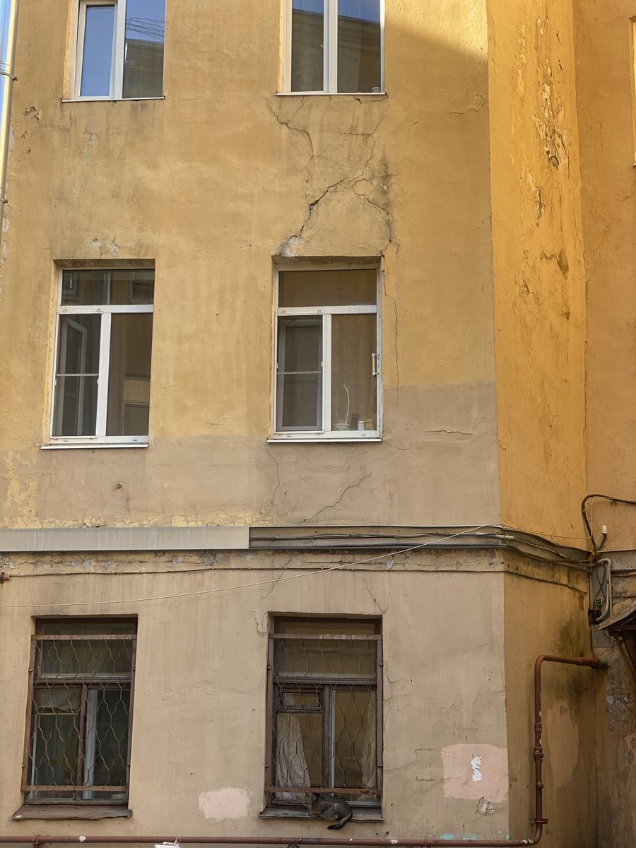 Дворовый фасад дома 5, по Большой Пушкарской улице. Фото: предоставлено жителями