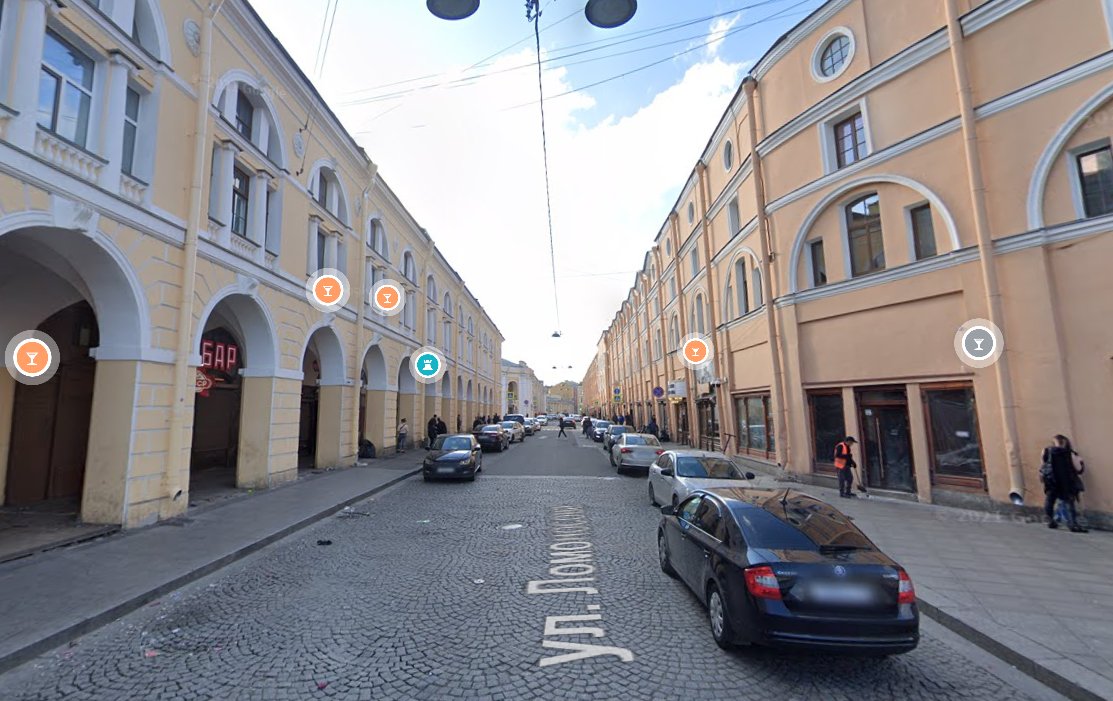 Улица Ломоносова. Скриншот: Google Maps
