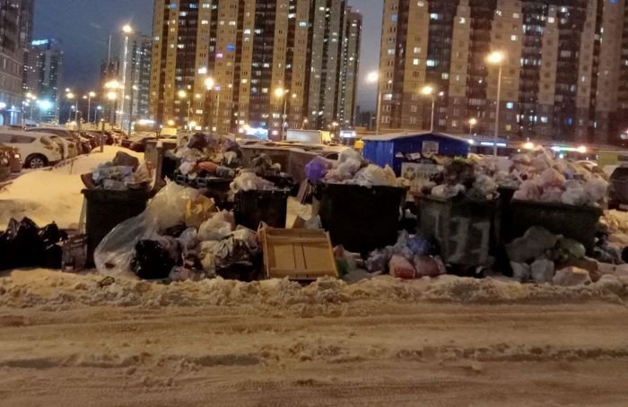 Хуже всего ситуация с вывозом мусора обстоит в Невском и Приморском районах