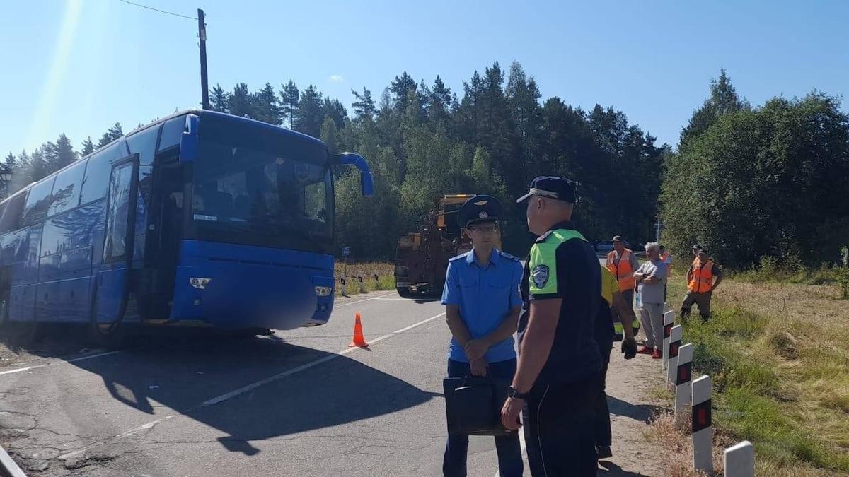 Водителя автобуса задержали после аварии с грузовым поездом в Ленобласти
