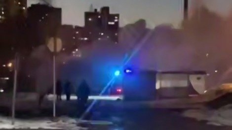 Скриншот видео: telegram-канал «Петербург с огоньком»